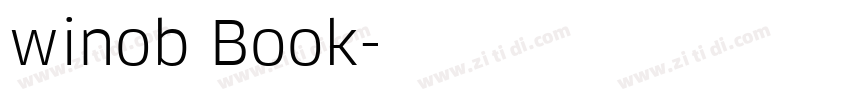 winob Book字体转换 winob Book字体转换